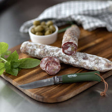 Load image into Gallery viewer, Premium Saucisson sec with Greek Olives made by artisans