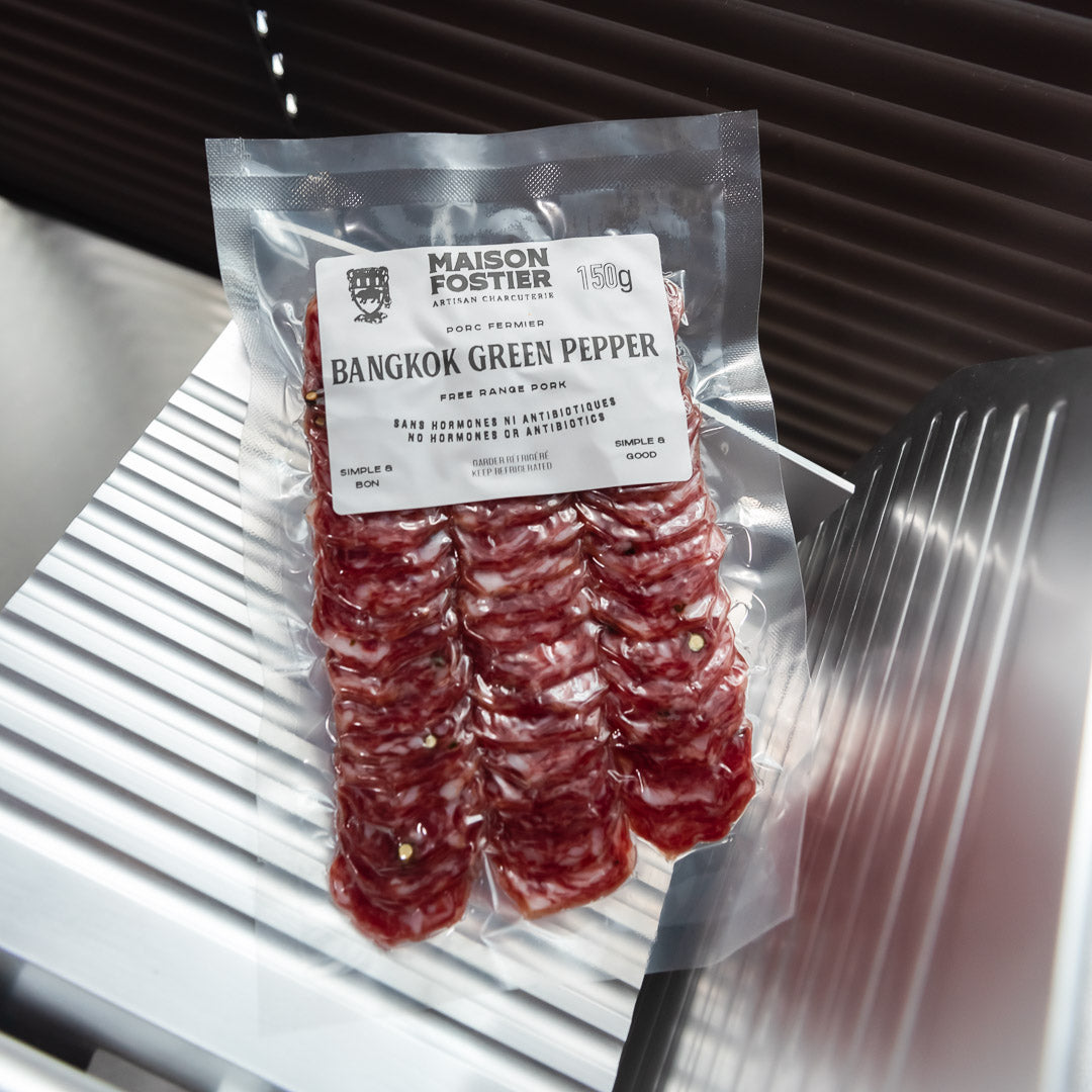 Premium Saucisson with Thai Green Pepper  150g Sliced