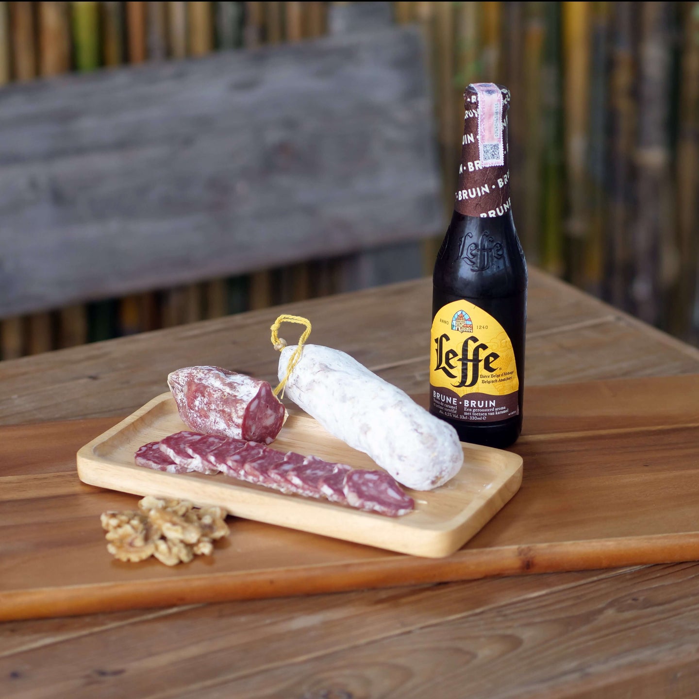 Saucisson Leffe / Walnut - Maison Fostier - Charcuterie