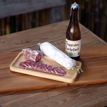 Charcuterie Belgian beer infused Saucisson "Rochefort 8" - Maison Fostier - Grocery
